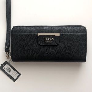 Guess Clutch/Wristlet (Black Leather) - New with Tags